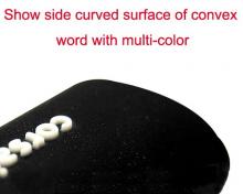 Micro Injection Product - Show Side Curved Surface of Convex WORD With Multi-Color1